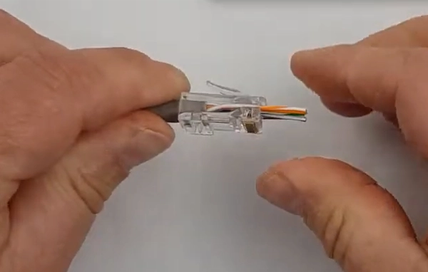 DINTEK ezi-PLUG RJ45 Pass Through Connection