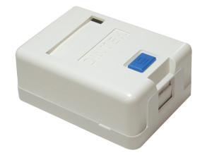 Surface Mounted Single RJ45 Unloaded Box