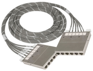 DINTEK 5mtr Cat.6A S/FTP Cassette Pre-terminated Cable	