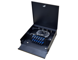 Wall Mount Fiber Optic Enclosure - 2 x SC Plates