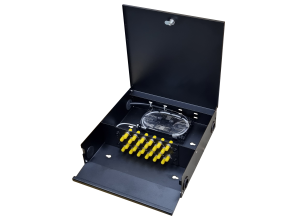 Wall Mount Fiber Optic Enclosure - 2 x ST Plates