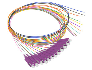 OM4 Fiber Optic SC Pigtail (12 Color Pack)
