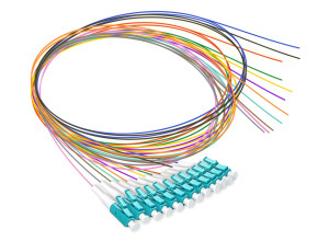 OM3 Fiber Optic LC Pigtail (12 Color Pack)
