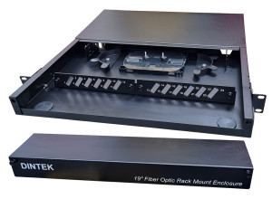 1U - Fixed Fiber Enclosure Tray - With SC Plates