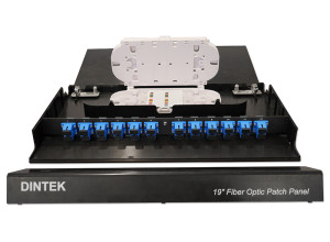 24 Port 1U SC Fixed Patch Panel & Plastic Enclosure