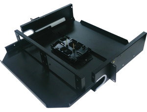 2U - Sliding Fiber Enclosure Tray - With ST Plates