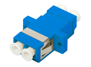 OS2 Duplex LC UPC Adapter - Unshuttered With Flange