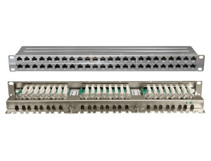 PowerMAX+ 1U 48P Cat.6A FTP Tray Patch Panel	