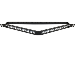DINTEK 0.5U UTP Angled Unloaded Patch Panel