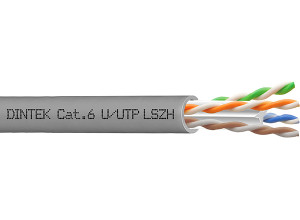 PowerMAX500 4P Cat.6 U/UTP 23AWG LSZH Dca Cable - Gray - 100Mtr